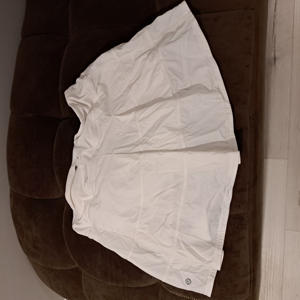 White Mini Skater Skirt for Resort Wear